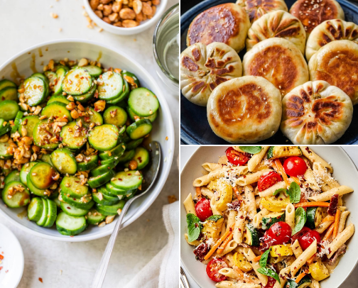 Vegeterian & Vegan recipes 🫒 cover photo collage