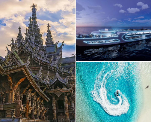 ThaiLand Favorite Travel List. Get Lost in Unique Fun Amazing Places cover photo collage