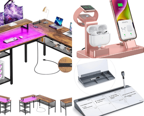 Work from home must haves! 🖥️ cover photo collage