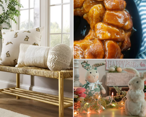 ˖𐀔˖ִֶָ♡˚ easter finds- 2025// decor + recipes + misc. ˖𐀔˖ִֶָ♡˚ cover photo collage