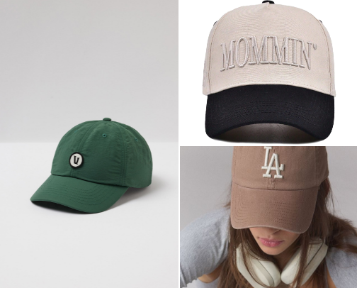 THE BEST WOMEN'S BASEBALL CAPS! cover photo collage
