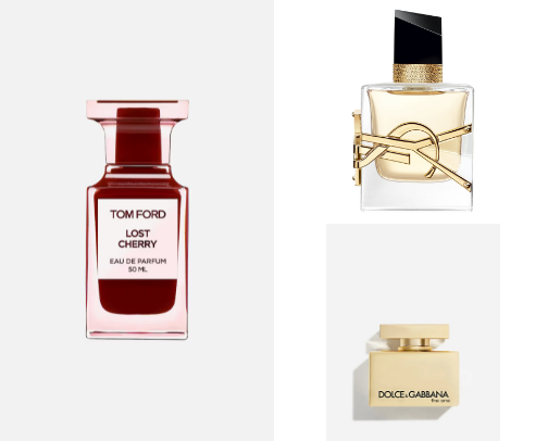 look at the perfumes, surely one will become your favorite cover photo collage