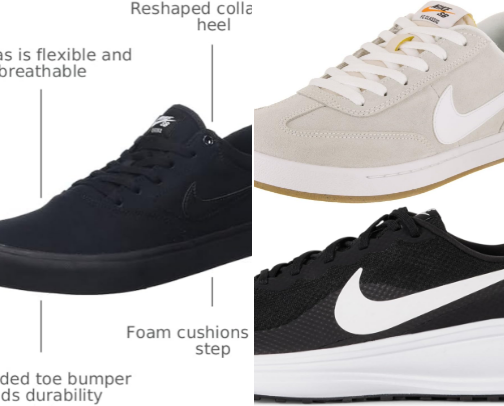 High-quality sports shoes cover photo collage