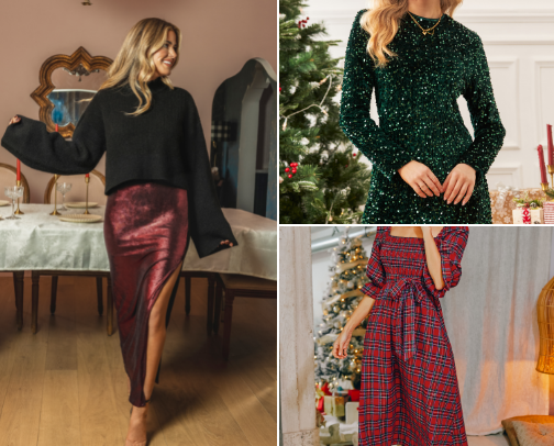 Christmas Party Outfit Inspo ✨ cover photo collage