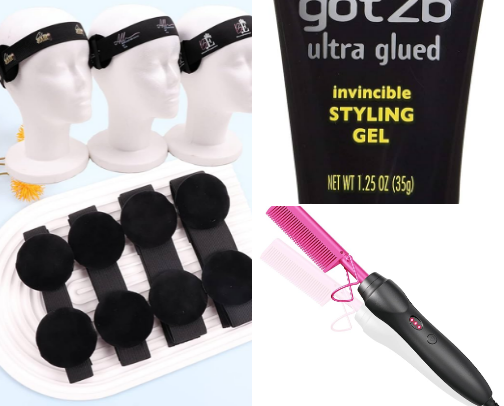 Beginner wig items cover photo collage