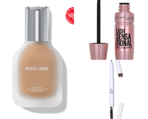 My every day beauty products cover photo collage