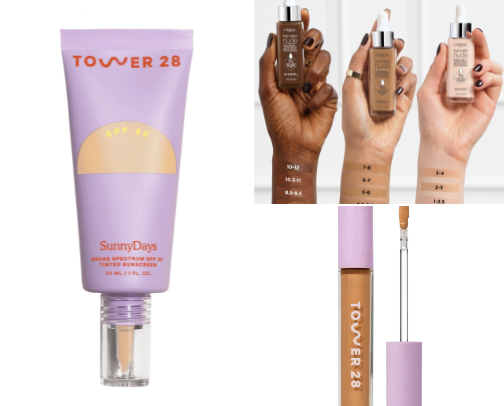 High end makeup favs cover photo collage