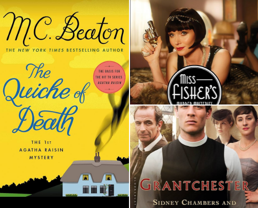 📚 From Cozy Crime to Clever Pages: Book Series Behind the Screen cover photo collage