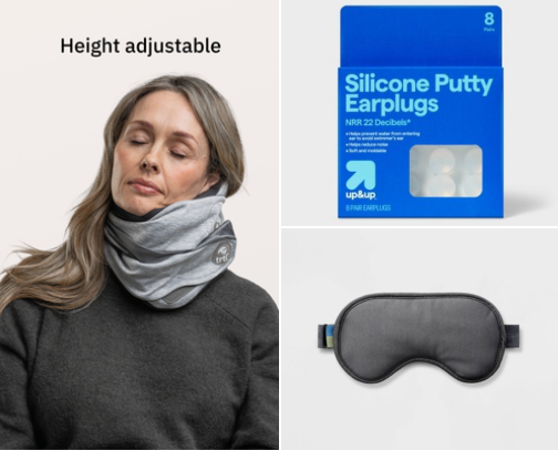 Red-Eye Flight Comfort Kit: Compact Long-Haul Essentials for Economy cover photo collage