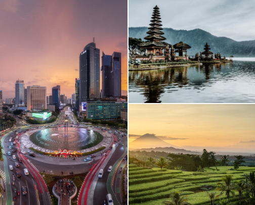 10 Must-Visit Places in Indonesia cover photo collage