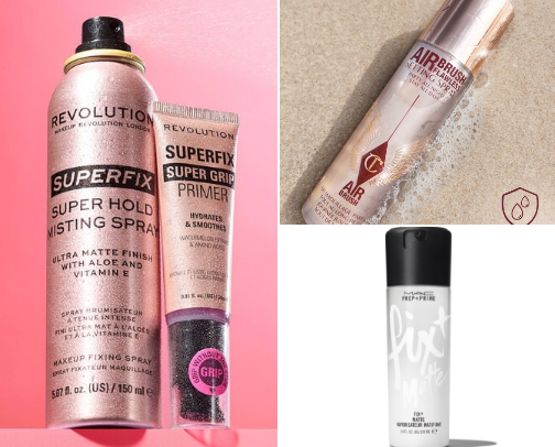 Setting spray cover photo collage