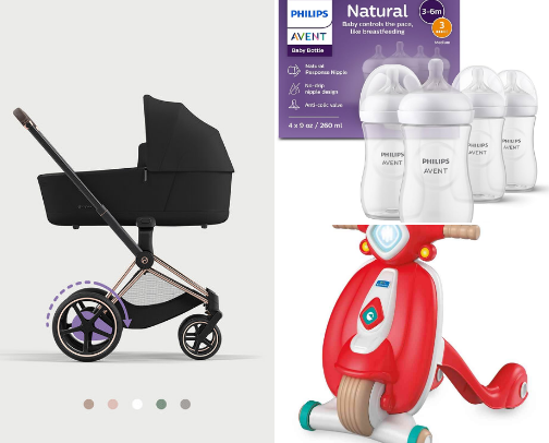 Mom-approved / baby essentials cover photo collage