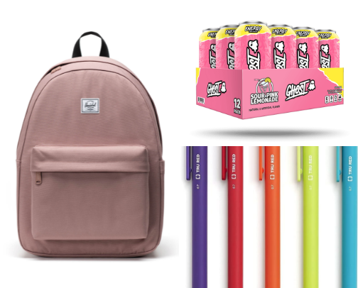 college girl essentials💅📚 cover photo collage