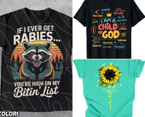 T-Shirts cover photo collage