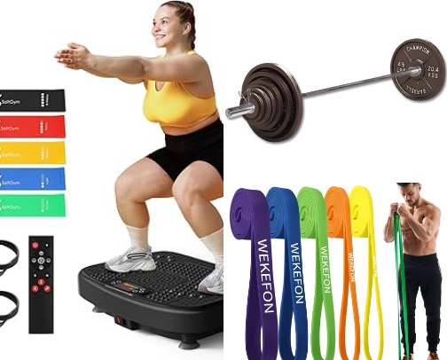 At Home Fitness cover photo collage