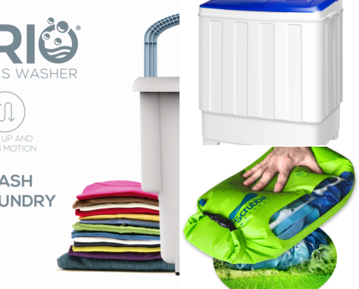 I Finally Found a Portable Washer That Handles a Week of Campsite Laundry cover photo collage