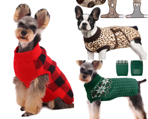 Dog Sweaters & Accessories cover photo collage