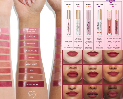 Lip gloss is poppin cover photo collage