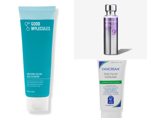 skincare faves that don't break the bank 💰 cover photo collage