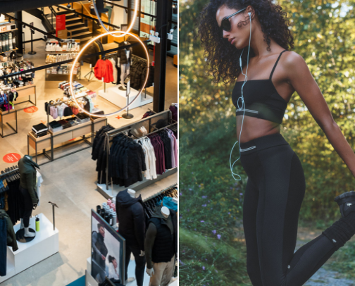 Workout clothes cover photo collage