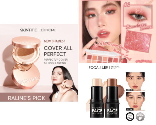 Cheap Makeup but Expensive Look cover photo collage