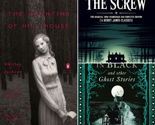 15 Spine-Chilling Ghost Stories for Your Nightstand cover photo collage
