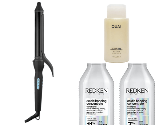 hair items cover photo collage