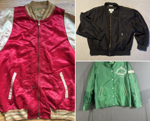 Vintage Satin Bomber Jackets cover photo collage