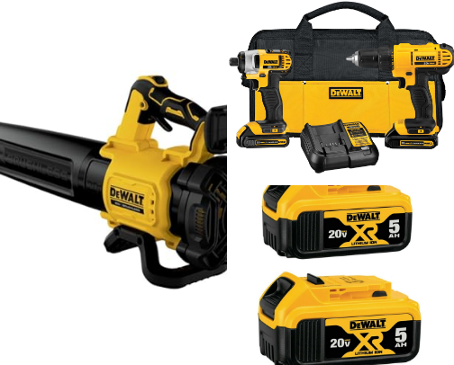 DeWalt Tools for Pros and DIYers cover photo collage