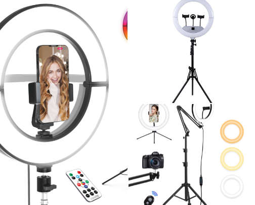 Viral Glow Ring Light – Perfect Lighting for Content Creators ✨ cover photo collage