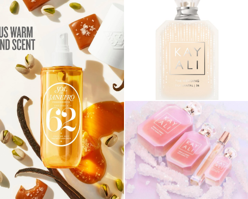 girly perfumes 🫧 cover photo collage