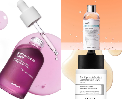 My Favorite Products for Fading Acne Scars✨ cover photo collage