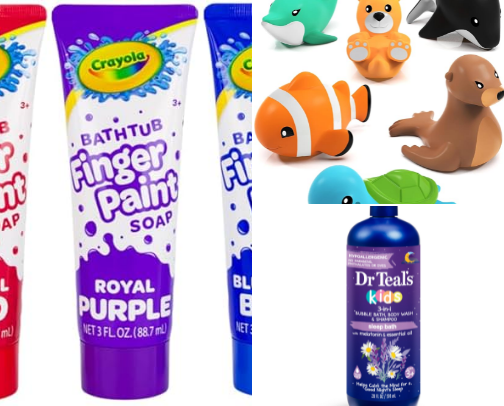 Make bath time more fun! cover photo collage