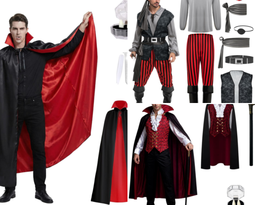2026 Men's Halloween Costumes cover photo collage