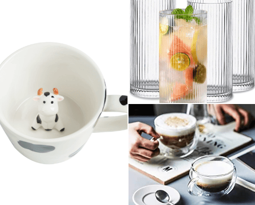 Mugs / Glasses / Drink Supplies cover photo collage