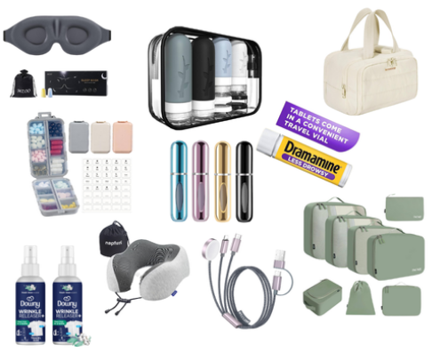 Trip essentials you'll actually use ✈️🌎 cover photo collage