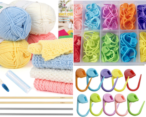 Beginner Knitting Must-Haves 🧶 cover photo collage
