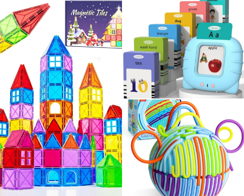 Toys for kids with sensory needs cover photo collage