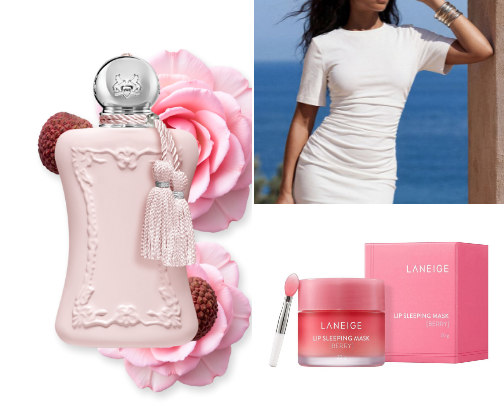 Perfume that is suitable for a date cover photo collage