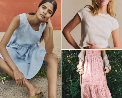 Natural fibers (and super comfortable) clothing cover photo collage