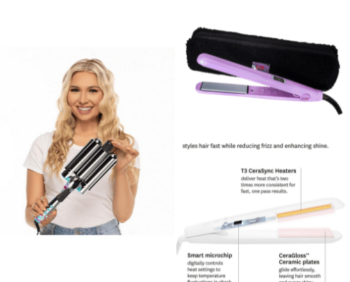 Hair tools cover photo collage
