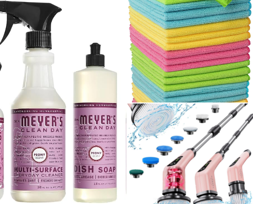 Cleaning supplies! cover photo collage