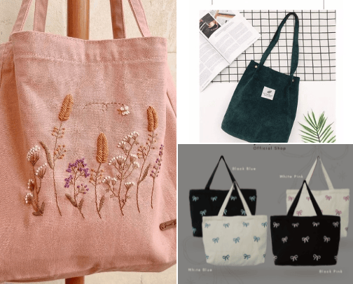 Stylish & Trendy Tote Bag cover photo collage