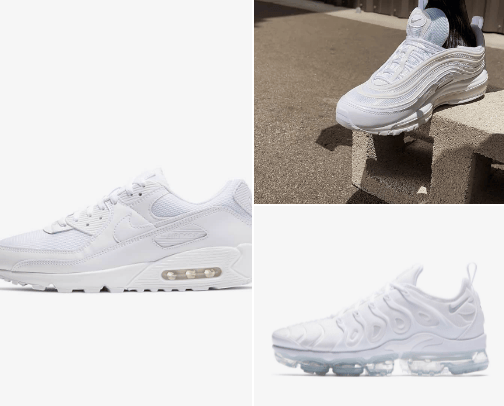 White Lifestyle Shoes cover photo collage