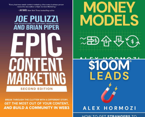Books that helped me build a profitable business cover photo collage