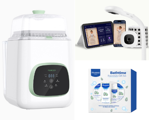 Everything I used as a first time mom, tried and true cover photo collage