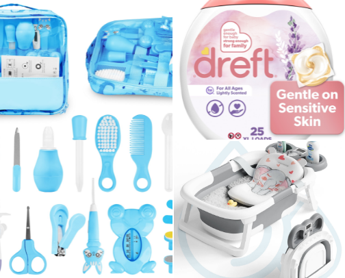 Things to have ready for when a newborn arrives home! cover photo collage