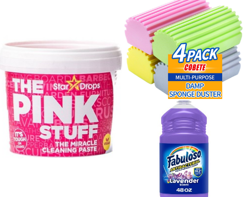 Budget Cleaning Essentials You’ll Actually Use🫧🧹 cover photo collage