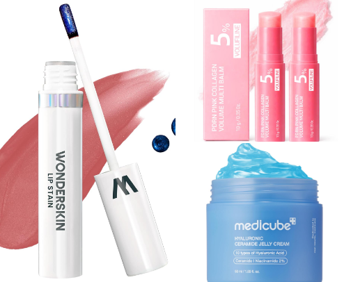 Beauty products cover photo collage