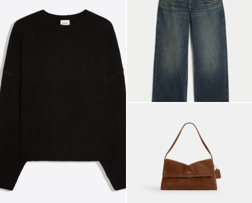 chic minimalistic fall outfit cover photo collage